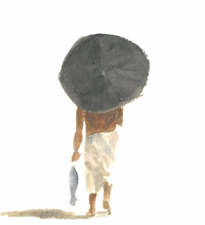 Paraguas y pez, 2015 de Lincoln Seligman